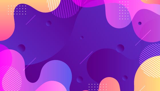 抽象多彩波浪背景矢量素材(AI/EPS)