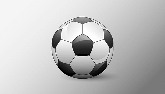 逼真的足球矢量素材(EPS/AI)