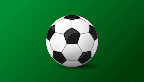 逼真的足球矢量素材(EPS/AI)