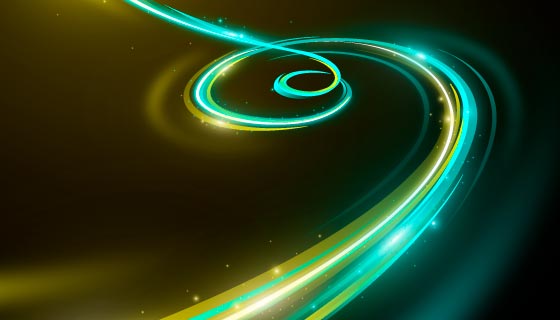 抽象绚丽的霓虹灯背景矢量素材(AI/EPS)