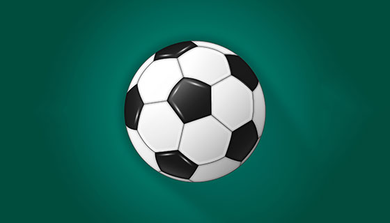 逼真的足球矢量素材(EPS/AI)