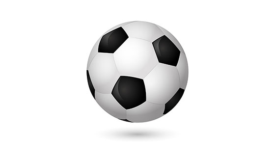 逼真的足球矢量素材(EPS/AI)