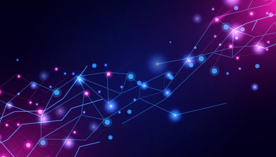 抽象渐变的网络连接背景矢量素材(AI/EPS)
