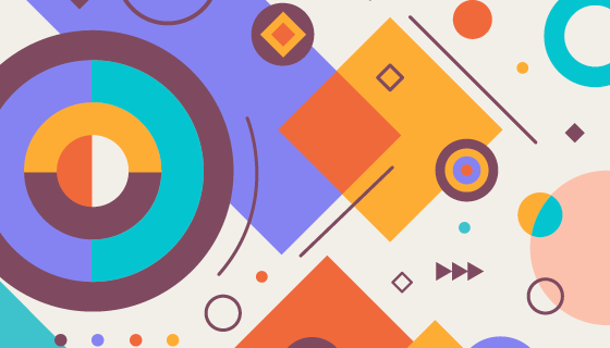 多彩抽象的几何图形矢量素材(AI/EPS)