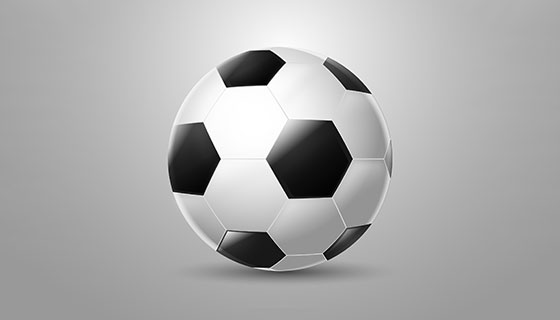 逼真的足球矢量素材(EPS/AI)