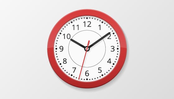 逼真的墙壁挂钟矢量素材(EPS)