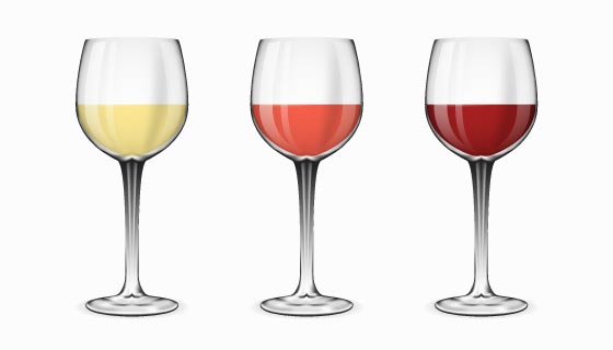 逼真的高脚酒杯矢量素材(EPS)