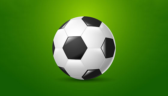 逼真的足球矢量素材(EPS/AI)