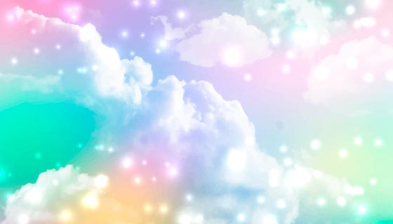 渐变柔和的天空背景矢量素材(AI/EPS)