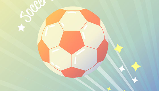 扁平风格足球矢量素材(EPS/AI)