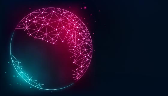 地球互联科技背景矢量素材(AI/EPS)
