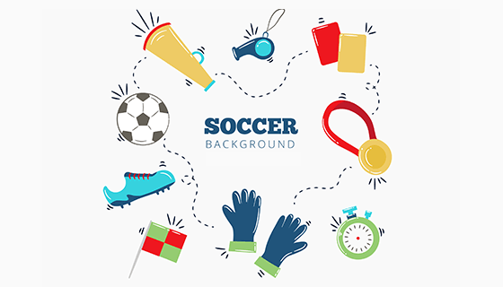 9个运动元素矢量素材(EPS/AI)