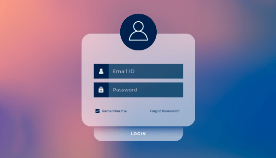 模糊背景设计用户登录界面矢量素材(EPS)