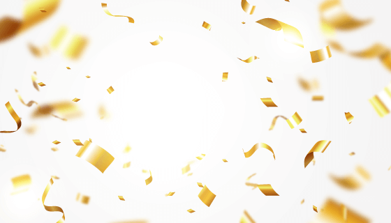 逼真的金色纸屑背景矢量素材(AI/EPS)