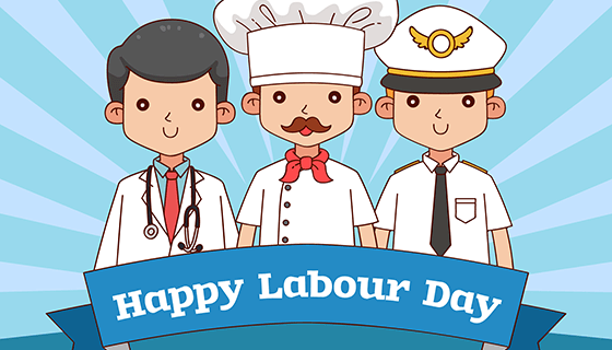 不同领域专家劳动节矢量素材(EPS/AI)