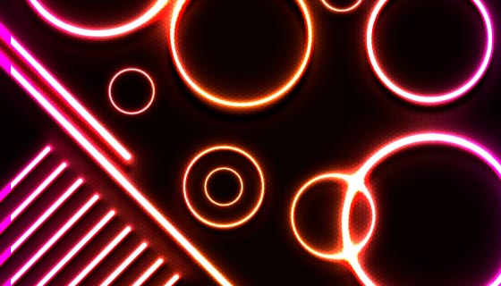 闪亮的霓虹灯背景矢量素材(AI/EPS)