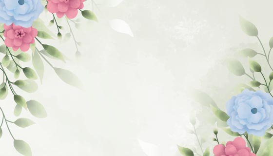 漂亮的花卉背景矢量素材(EPS)