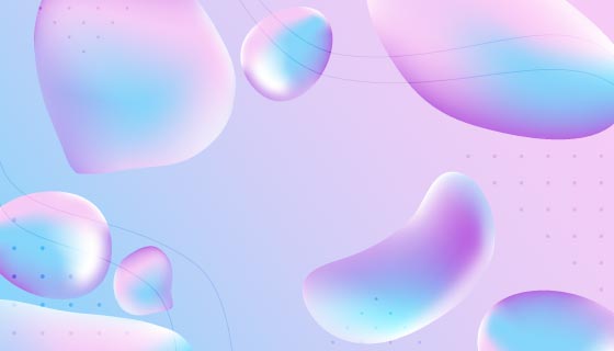 抽象渐变液态背景矢量素材(AI/EPS)