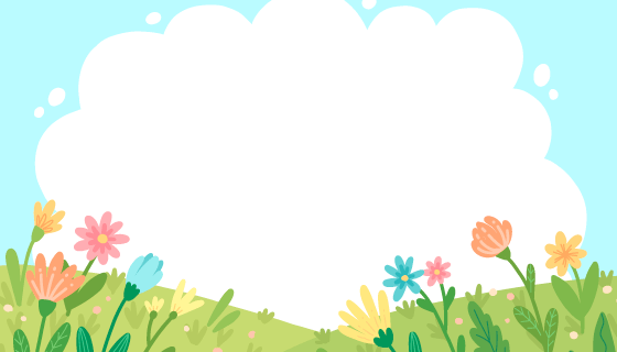 扁平风格自然景色背景矢量素材(AI/EPS)