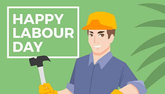 劳动工人劳动节矢量素材(EPS/AI)