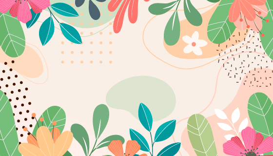 多彩花卉背景矢量素材(EPS)