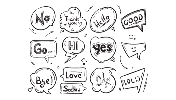 12个手绘漫画风格的气泡/泡泡矢量素材(EPS)