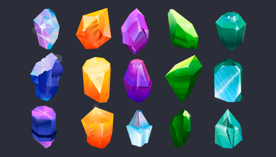 各种各样的宝石矢量素材(EPS)