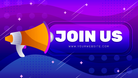 渐变风格加入我们矢量素材(AI/EPS)