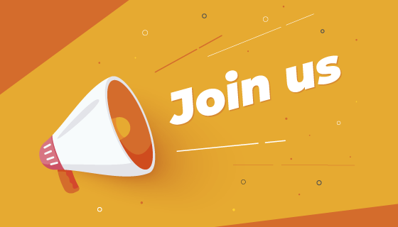 橙色的Join us加入我们矢量素材(AI/EPS)