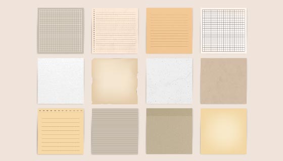 各种各样的便签矢量素材(EPS)