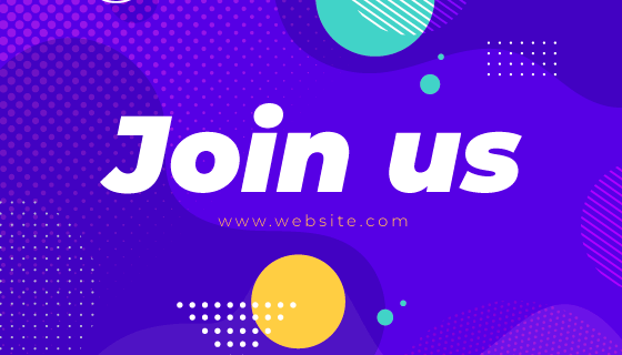 蓝色抽象背景加入我们Join us矢量素材(AI/EPS)