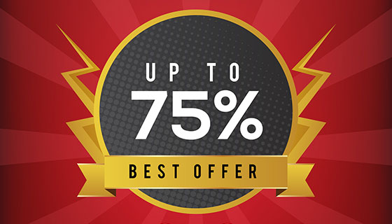 限时促销打折背景矢量素材(EPS/AI)