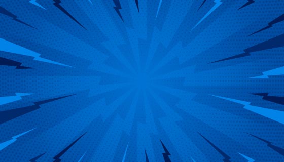 蓝色漫画爆炸背景矢量素材(AI/EPS)