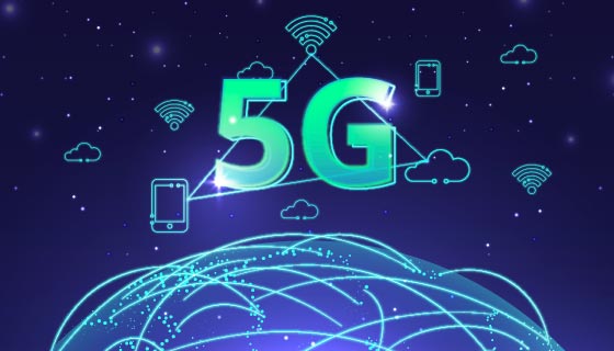 世界互联5G科技背景矢量素材(AI/EPS)