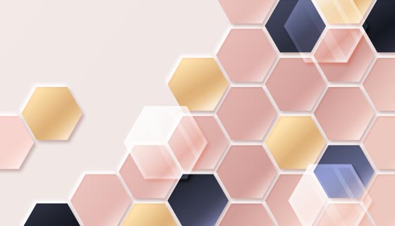 渐变六边形背景矢量素材(AI/EPS)