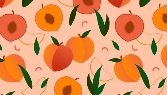渐变桃子图案背景矢量素材(AI/EPS)