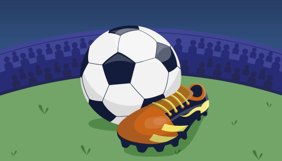 足球和球鞋矢量素材(AI/EPS)