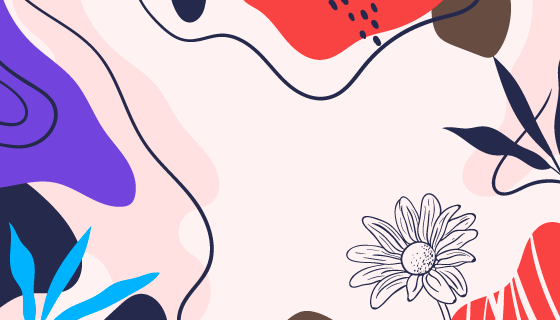 抽象花卉背景矢量素材(AI/EPS)