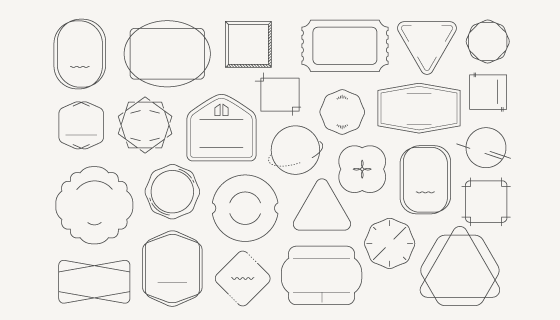 各种各样的徽章矢量素材(EPS)