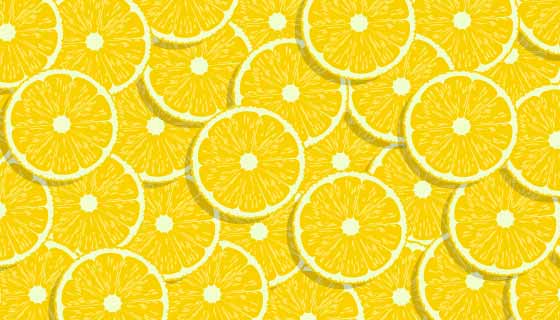 清爽柠檬背景矢量素材(EPS)