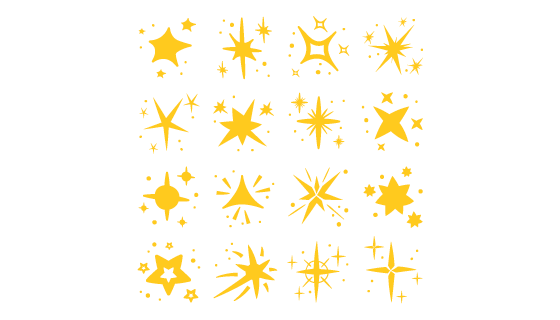 手绘风格的星星矢量素材(AI/EPS/PNG)