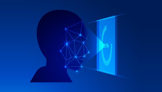 人脸识别示意图矢量素材(AI/EPS)