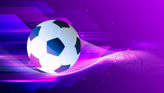 紫色的抽象足球背景矢量素材(AI/EPS)