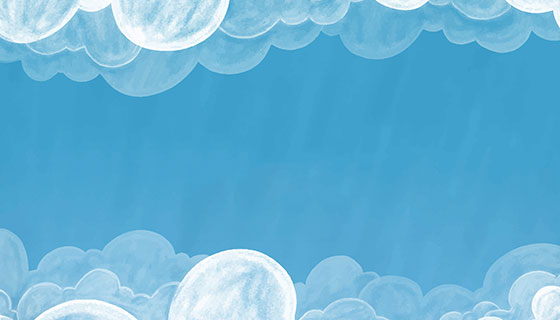 水彩天空白云背景矢量素材(EPS/AI)