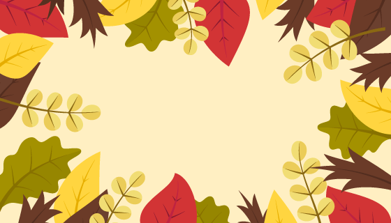 五彩缤纷的秋叶矢量素材(AI/EPS)