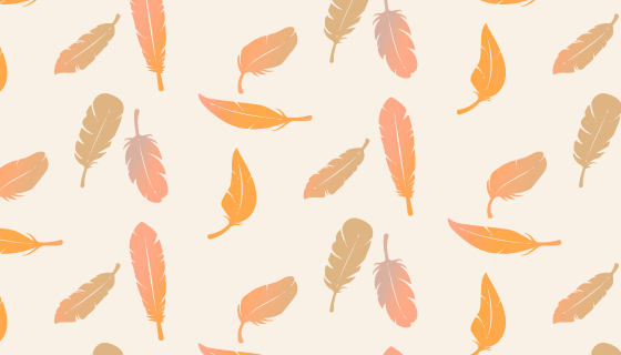 手绘风格的羽毛背景矢量素材(AI/EPS)