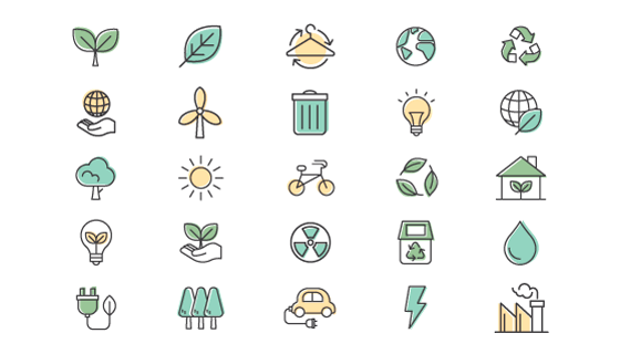 25个环保图标矢量素材(EPS/PNG)