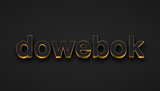 CSS3制作逼真的金色阴影文字