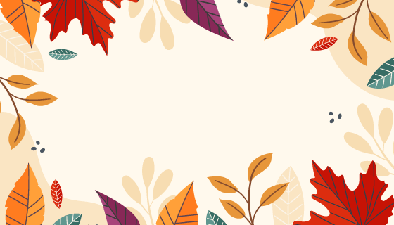 多彩落叶秋天背景矢量素材(AI/EPS)