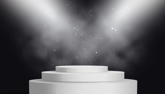 烟雾弥漫的舞台矢量素材(EPS)